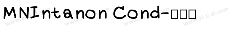MNIntanon Cond字体转换 MNIntanon Cond字体转换